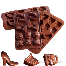 Chaussure de talon à talons hauts au chocolat